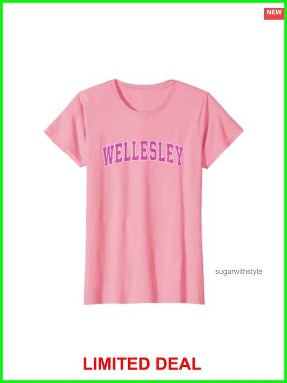 Vintage Wellesley MA Sports Graphic T-Shirt Retro Souvenir Tee
